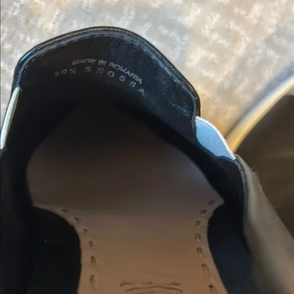 Miu Miu Black Slip-On Skater Platform Sneakers with Silver-Toned Tips - 39.5 - Picture 7 of 14